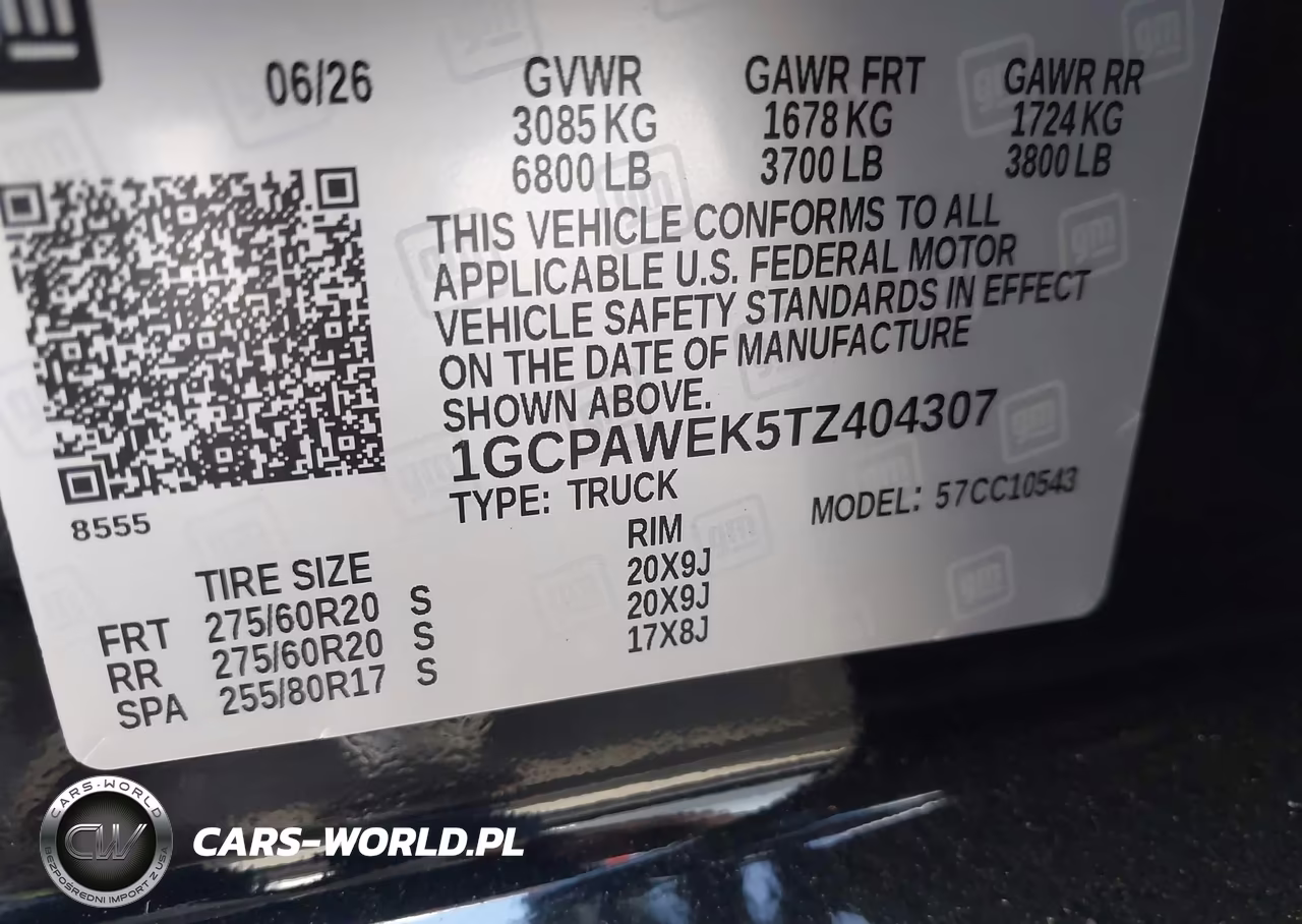 2026 Chevrolet Silverado 1500 Rst VIN:1GCPAWEK5TZ404307 - 9