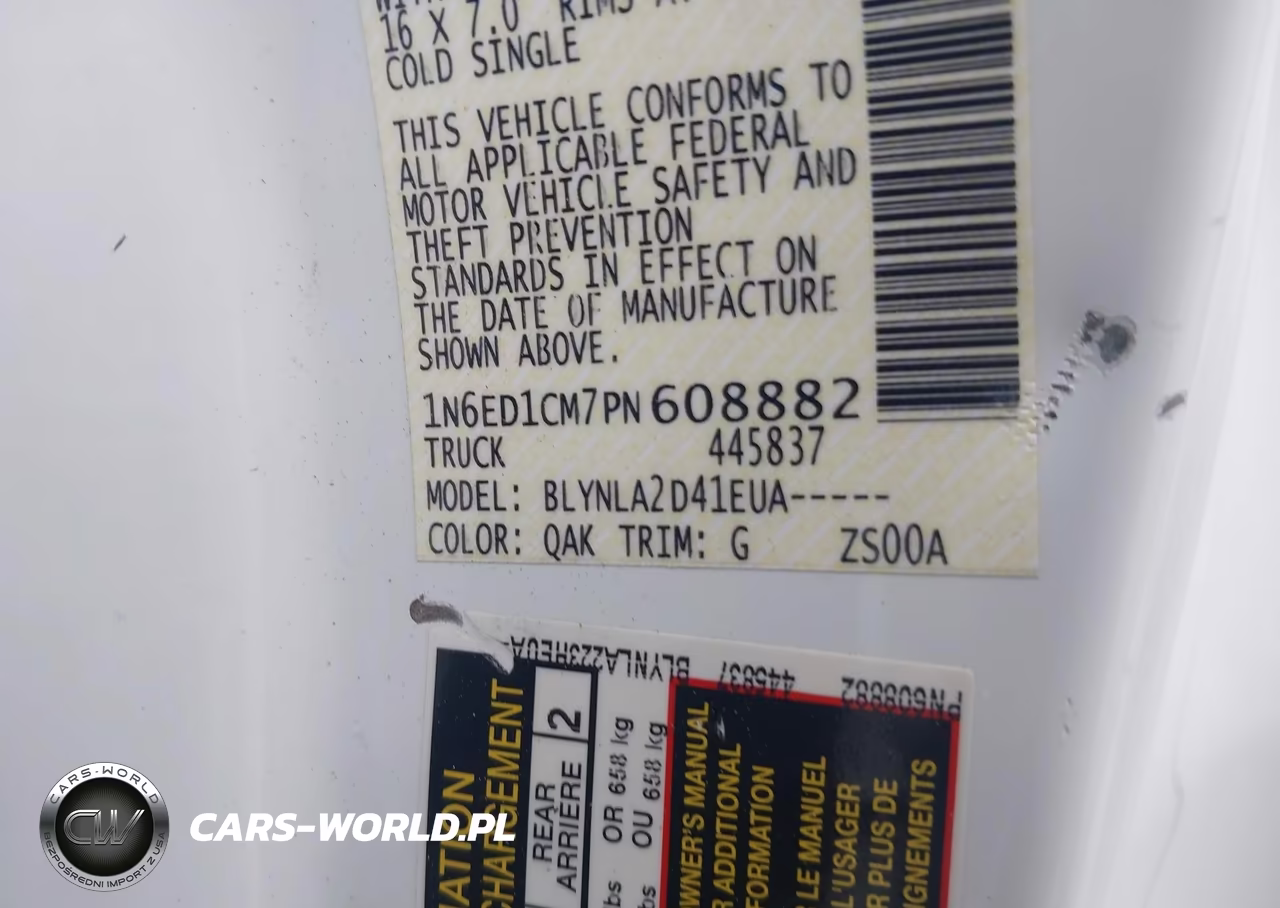 2023 Nissan Frontier King Cab S 4X4 VIN:1N6ED1CM7PN608882 - 9