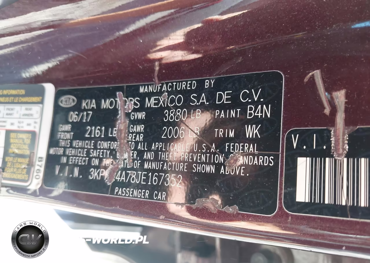 2018 Kia Forte Lx VIN:3KPFK4A78JE167352 - 9