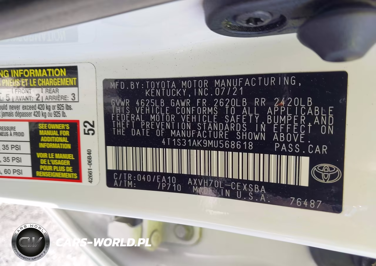 2021 Toyota Camry Se Hybrid VIN:4T1S31AK9MU568618 - 9