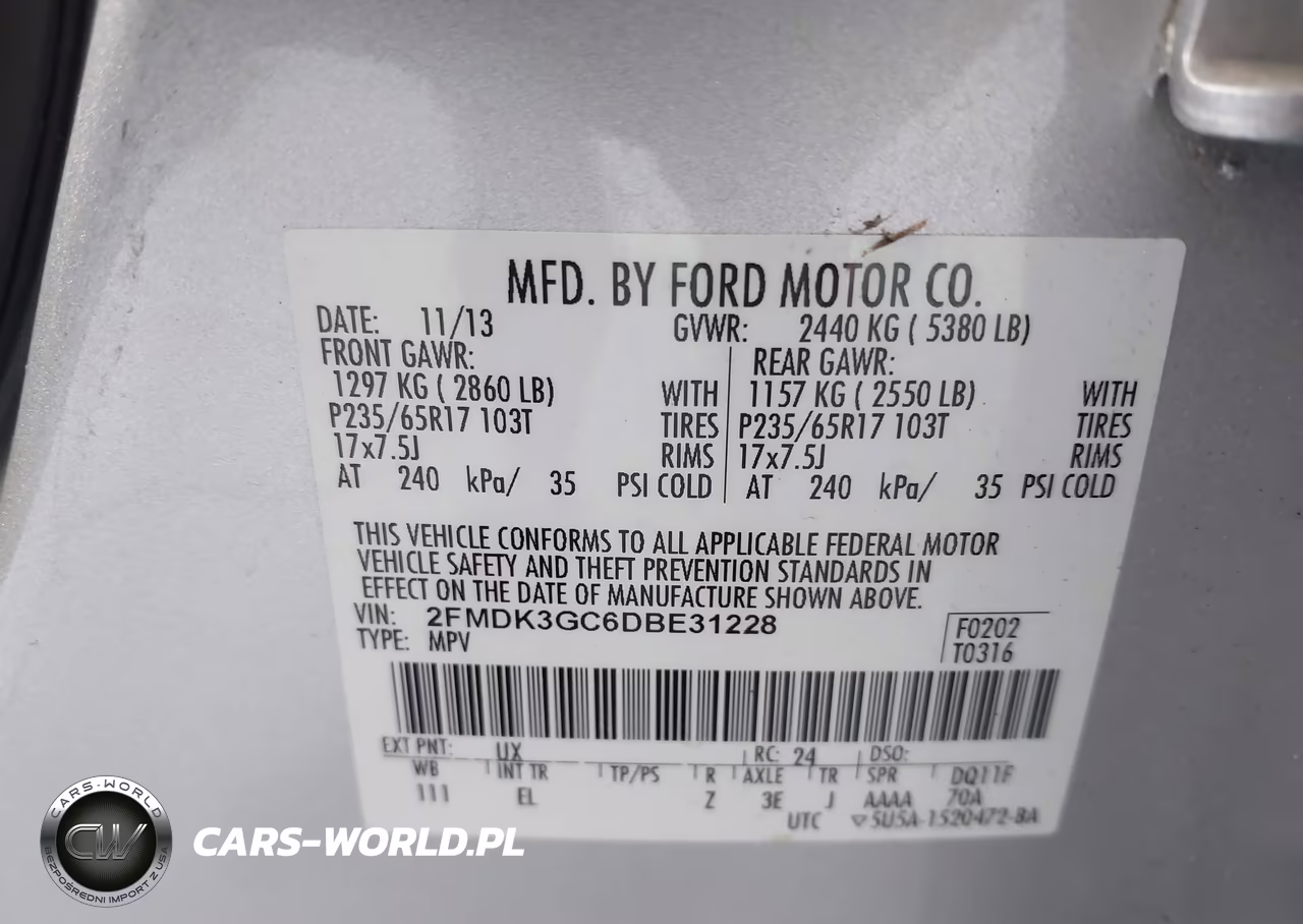 2013 Ford Edge Se VIN:2FMDK3GC6DBE31228 - 9