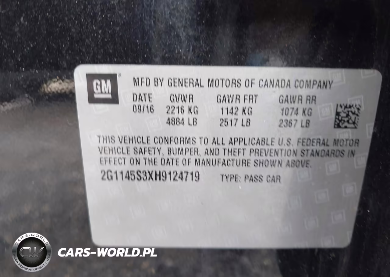 2017 Chevrolet Impala 2Lz VIN:2G1145S3XH9124719 - 9