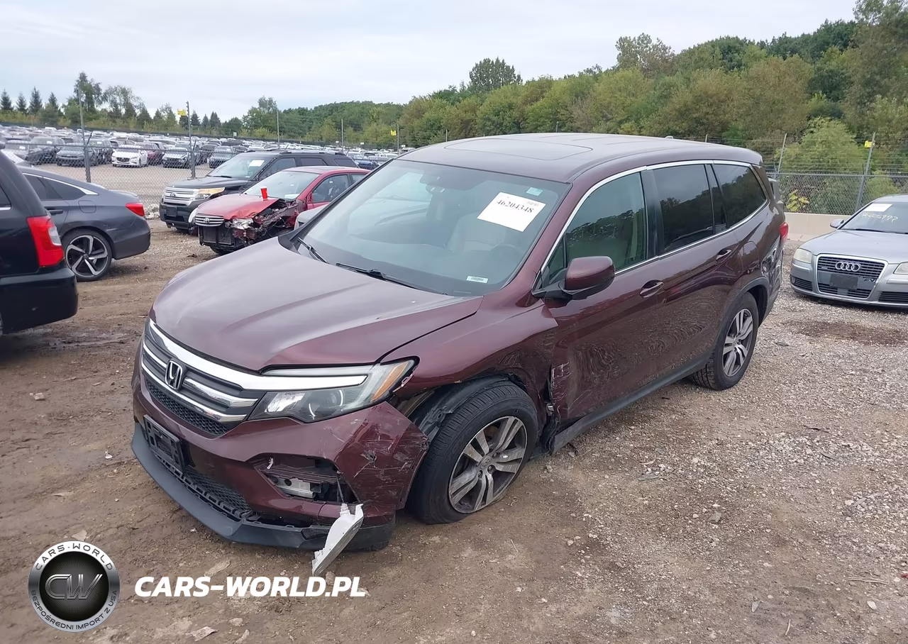 2017 Honda Pilot Ex-L VIN:5FNYF6H58HB053191 - 2