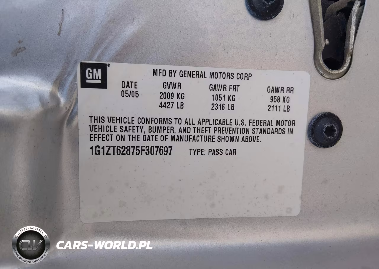 2005 Chevrolet Malibu Maxx Ls VIN:1G1ZT62875F307697 - 9