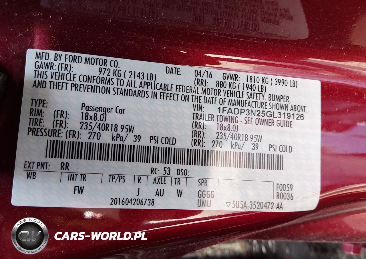 2016 Ford Focus Titanium VIN:1FADP3N25GL319126 - 9