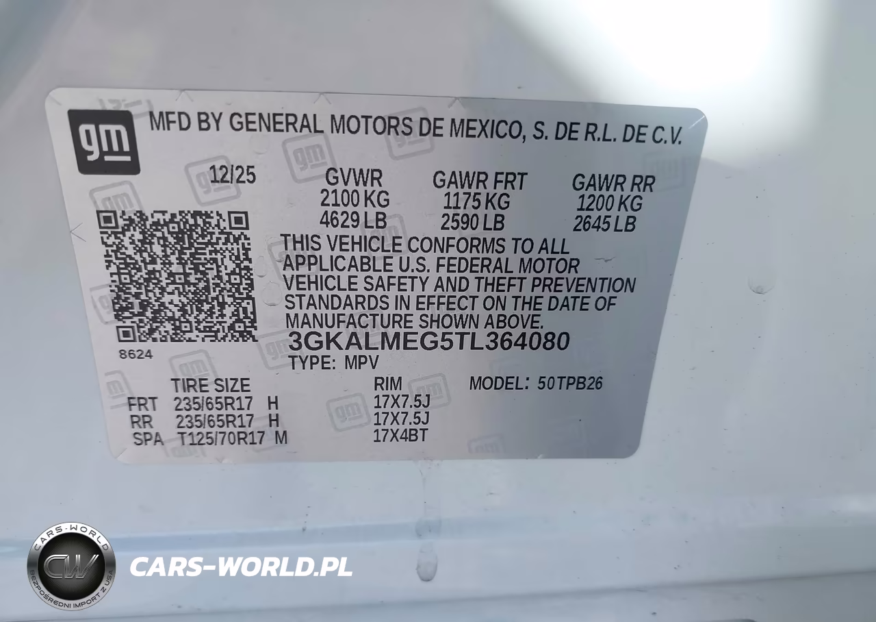2026 GMC Terreno Fwd Elevation VIN:3GKALMEG5TL364080 - 9