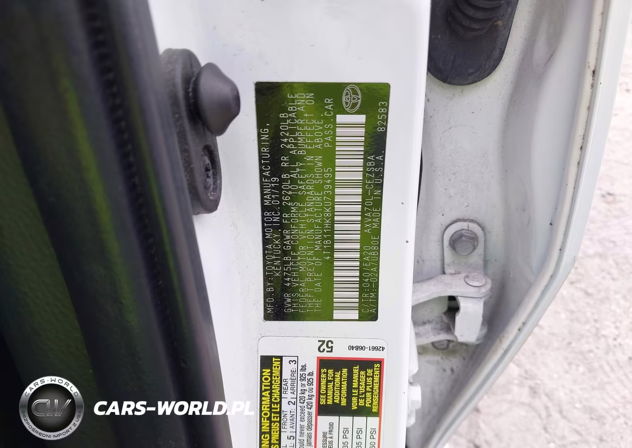 2019 Toyota Camry Se VIN:4T1B11HK8KU739495 - 9