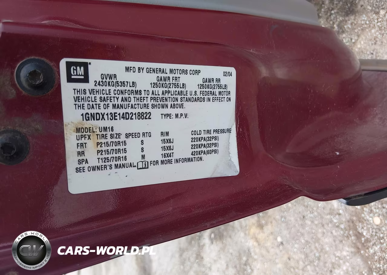 2004 Chevrolet Venture Lt VIN:1GNDX13E14D218822 - 9