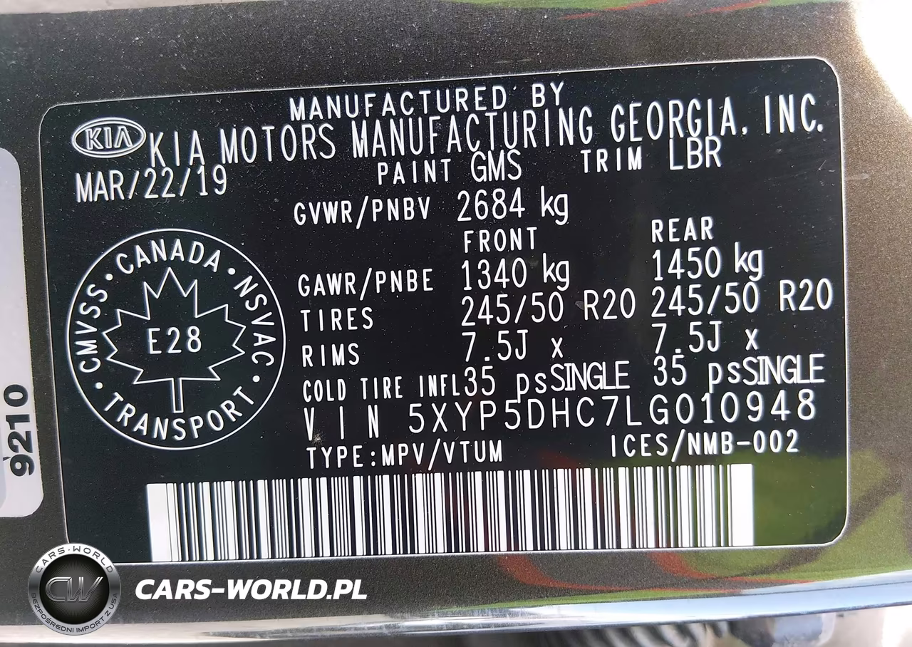2020 Kia Telluride Sx VIN:5XYP5DHC7LG010948 - 9