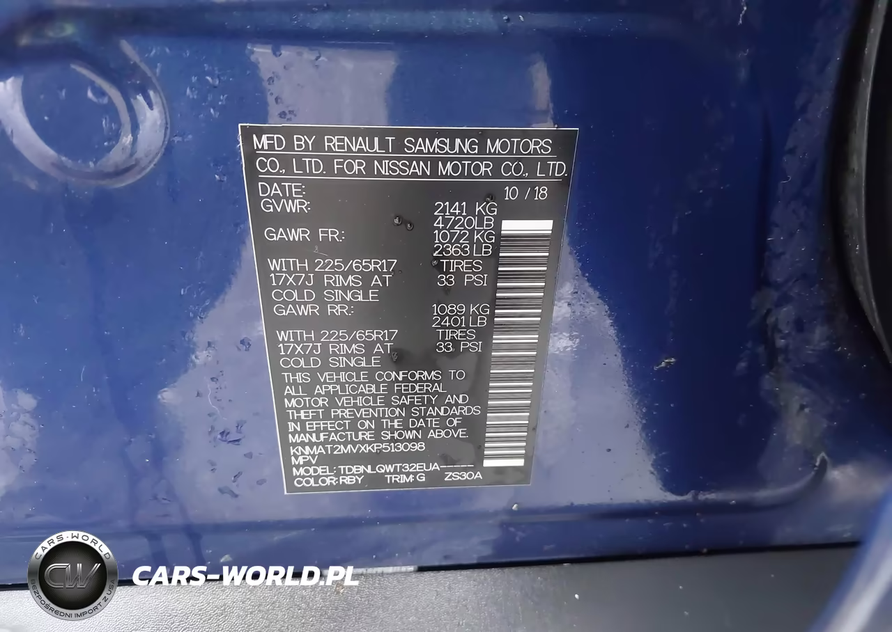 2019 Nissan Rogue Sv VIN:KNMAT2MVXKP513098 - 9