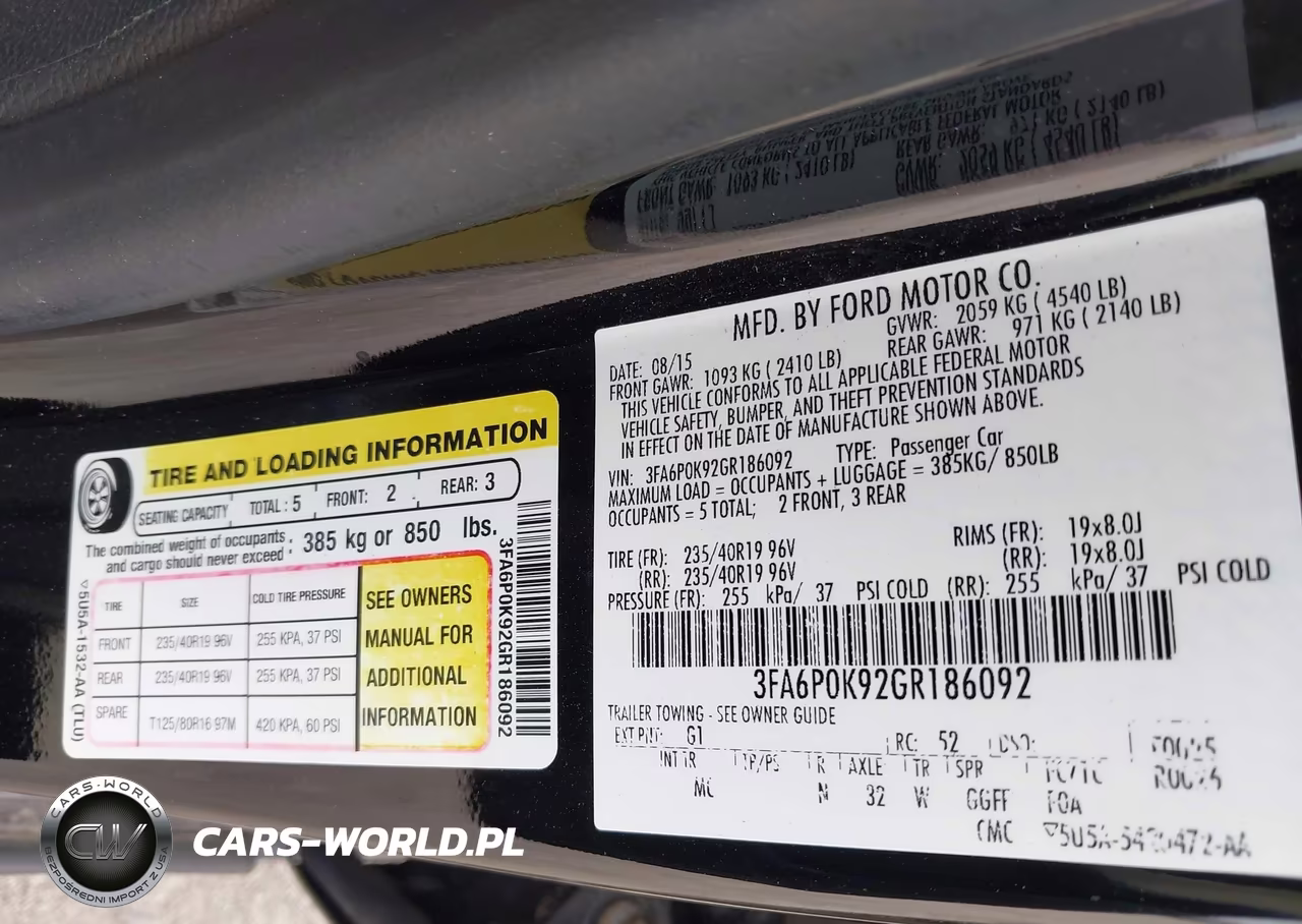 2016 Ford Fusion Titanium VIN:3FA6P0K92GR186092 - 9