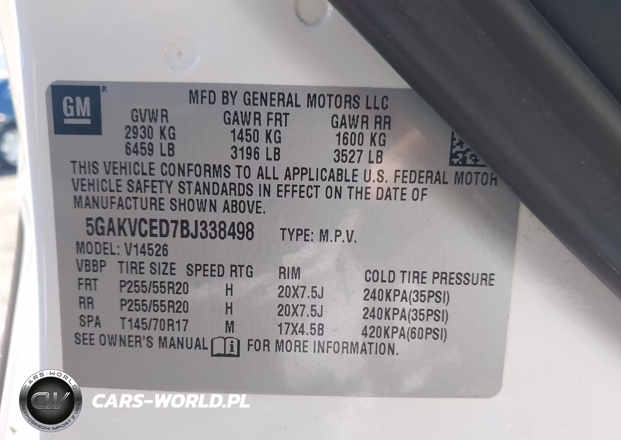 2011 Buick Enclave 2Xl VIN:5GAKVCED7BJ338498 - 9