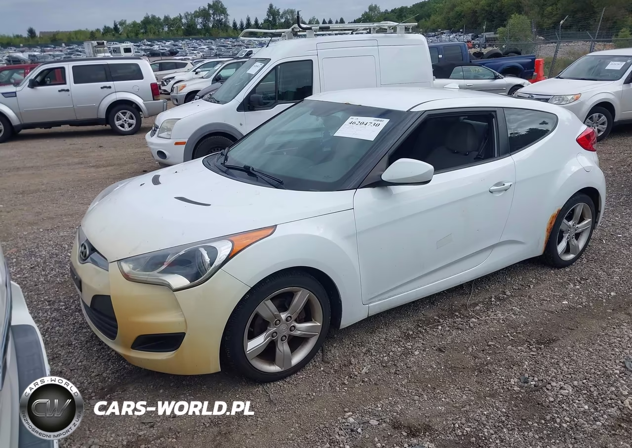 2012 Hyundai Veloster Gray Int VIN:KMHTC6AD7CU050864 - 2