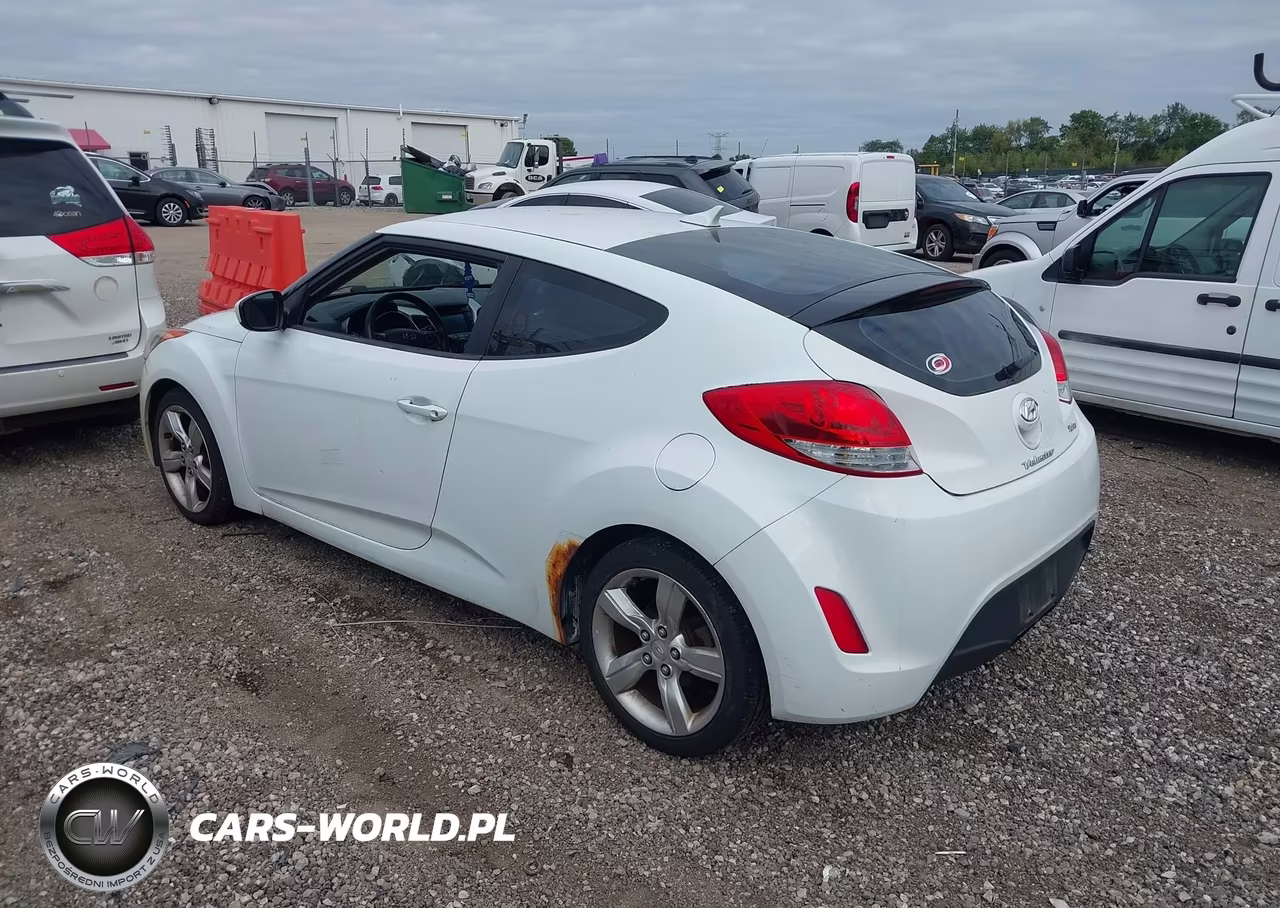 2012 Hyundai Veloster Gray Int VIN:KMHTC6AD7CU050864 - 3