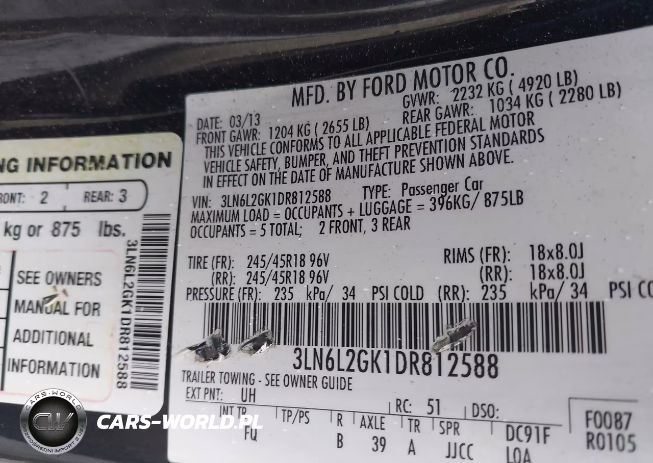 2013 Lincoln Mkz VIN:3LN6L2GK1DR812588 - 9