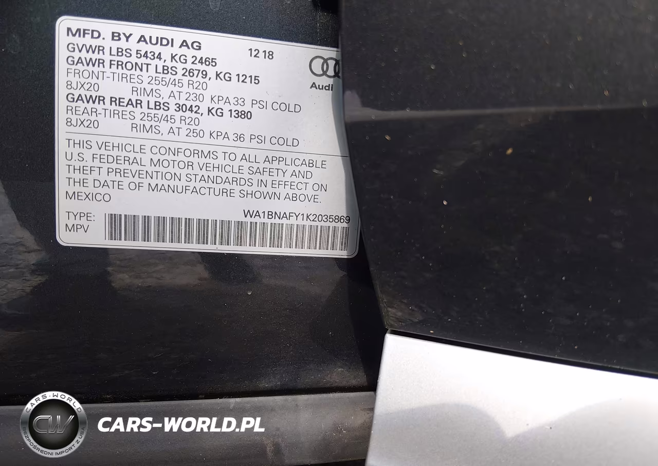 2019 Audi Q5 45 Premium VIN:WA1BNAFY1K2035869 - 9