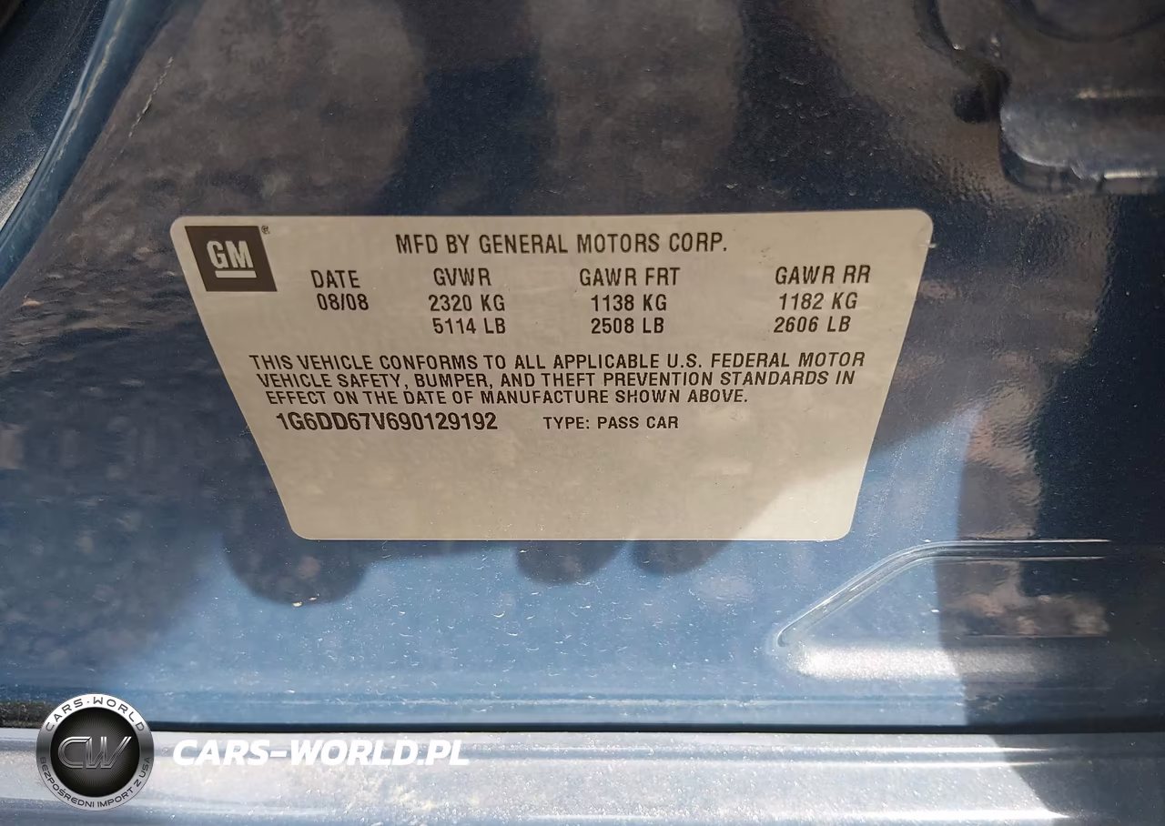 2009 Cadillac Sts V6 VIN:1G6DD67V690129192 - 9