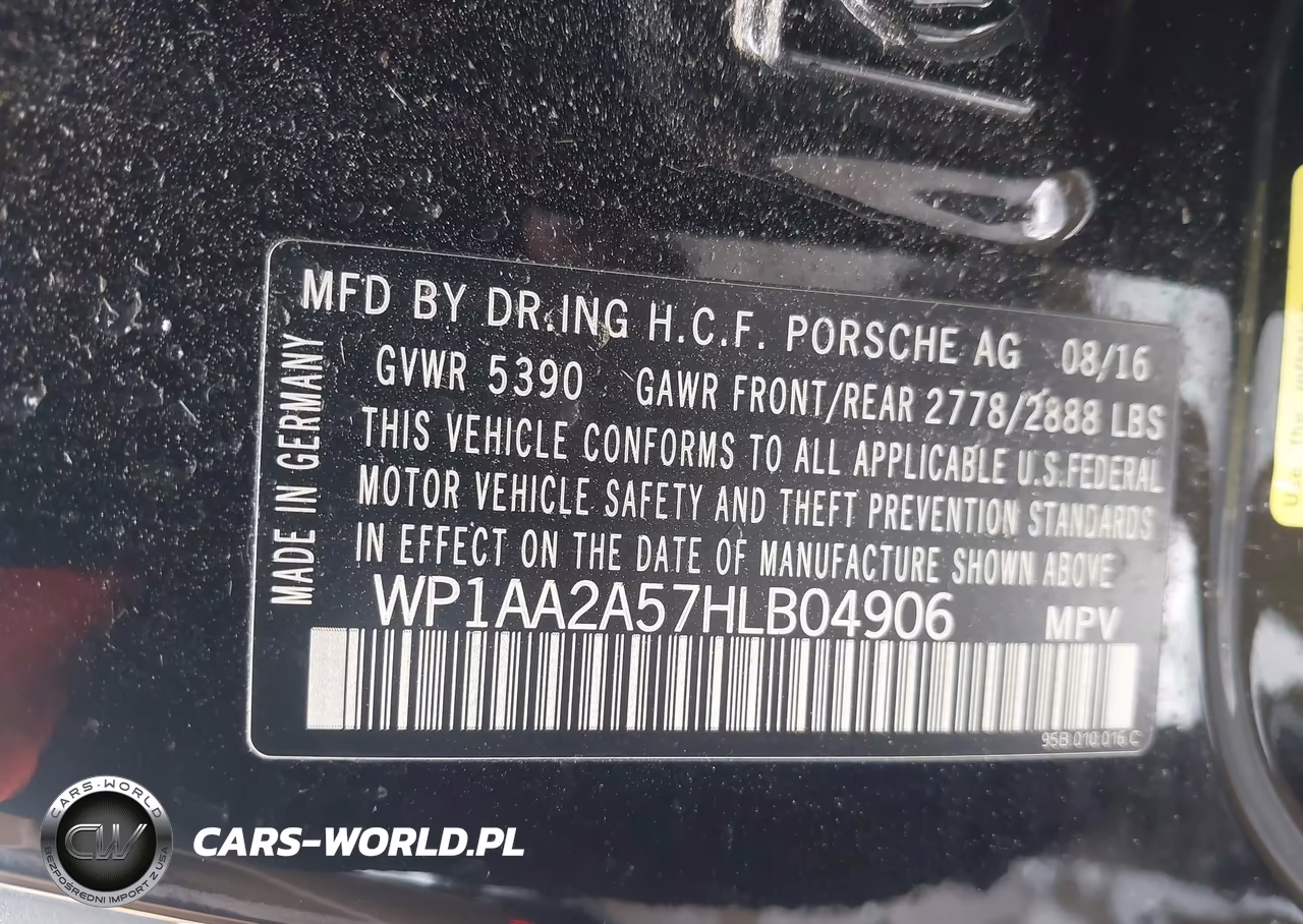 2017 Porsche Macan VIN:WP1AA2A57HLB04906 - 9