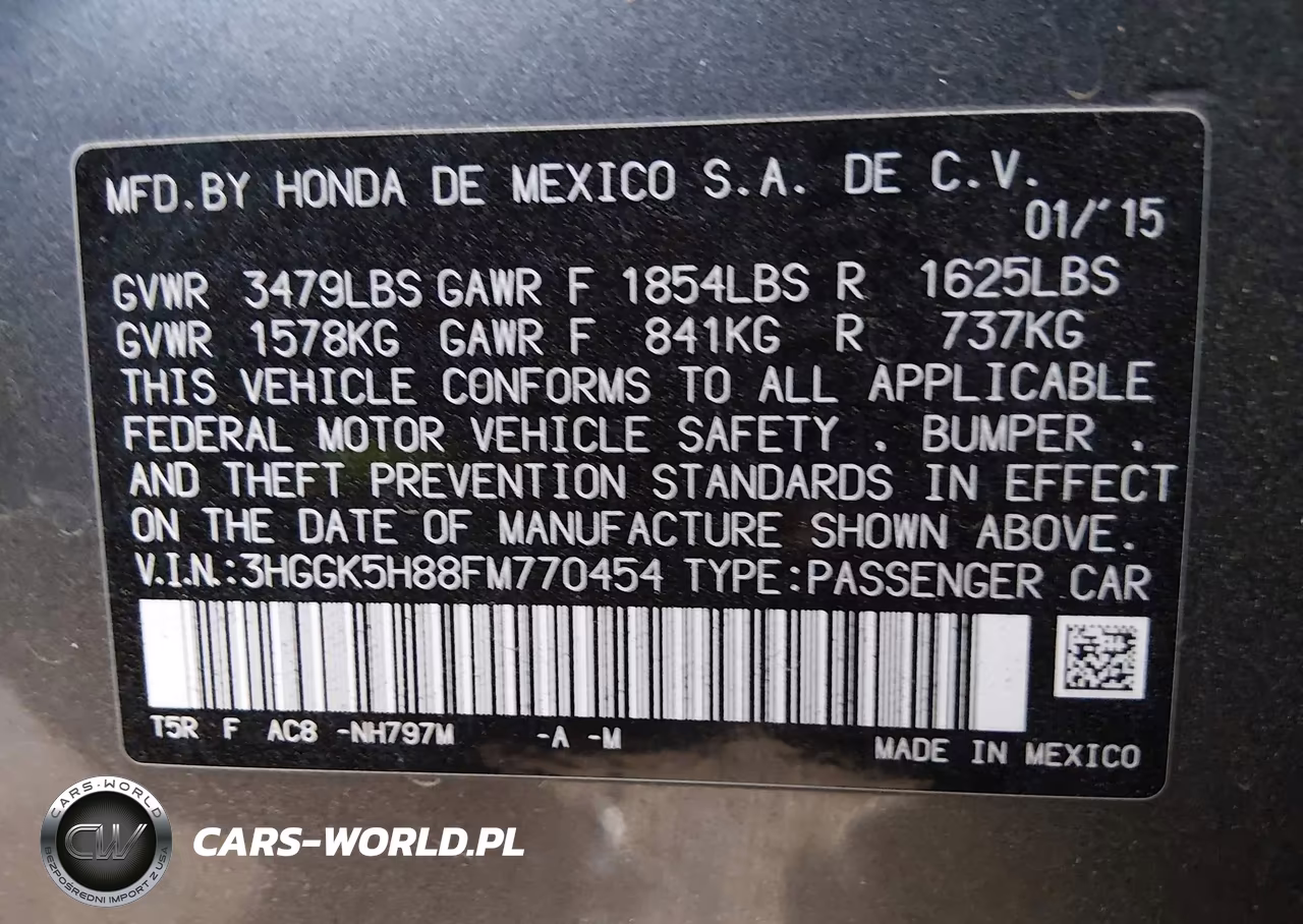 2015 Honda Fit Ex-Ex-L VIN:3HGGK5H88FM770454 - 9