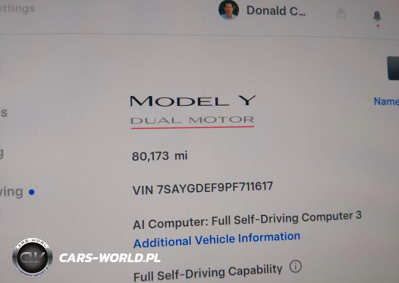 2023 Tesla Model Y Performance Dual Motor All-Wheel Drive VIN:7SAYGDEF9PF711617 - 15