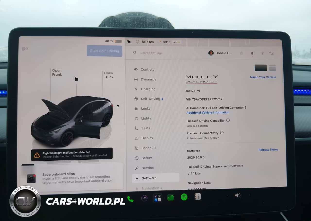 2023 Tesla Model Y Performance Dual Motor All-Wheel Drive VIN:7SAYGDEF9PF711617 - 18