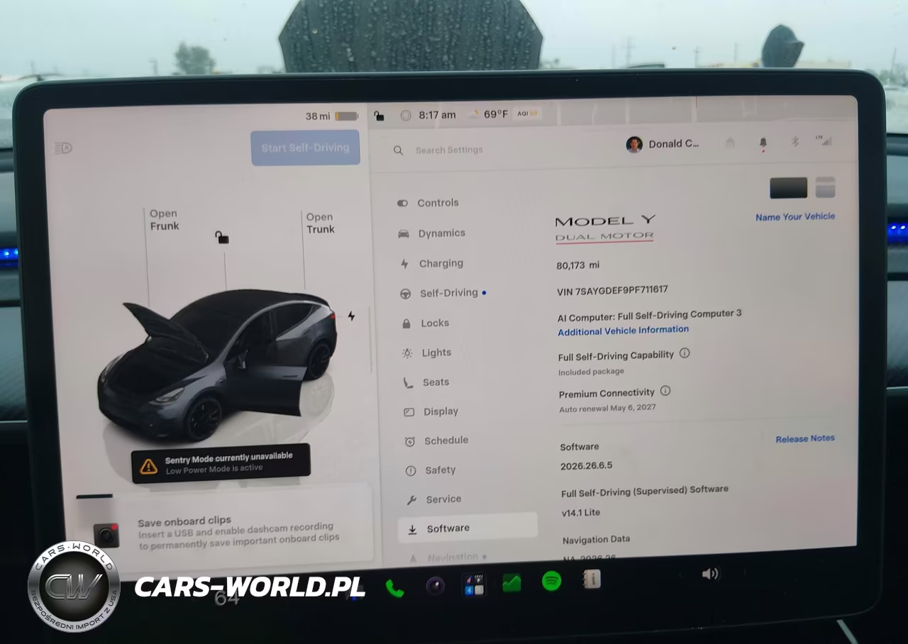 2023 Tesla Model Y Performance Dual Motor All-Wheel Drive VIN:7SAYGDEF9PF711617 - 7