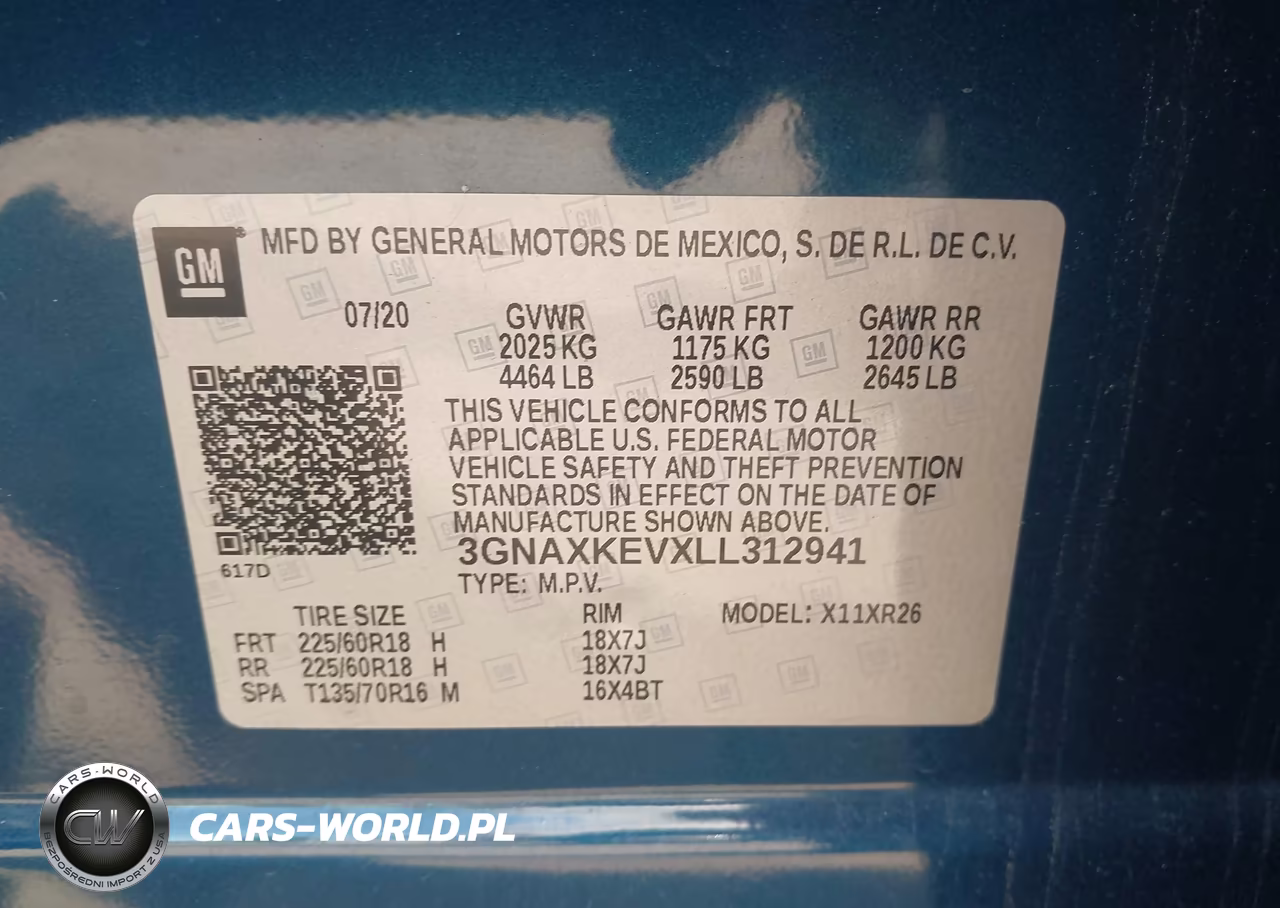 2020 Chevrolet Equinox Fwd Lt 1.5L Turbo VIN:3GNAXKEVXLL312941 - 9