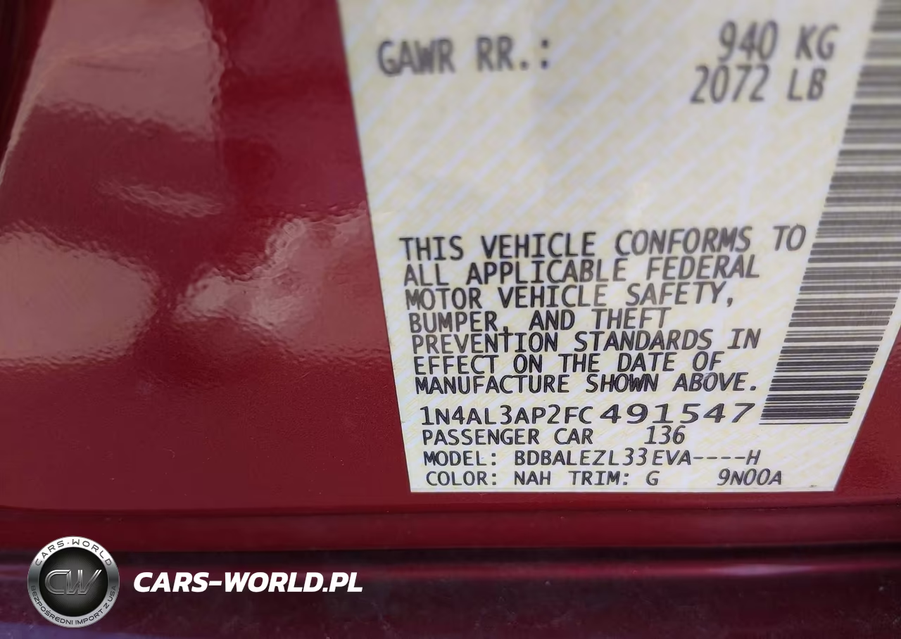 2015 Nissan Altima 2.5 S VIN:1N4AL3AP2FC491547 - 9