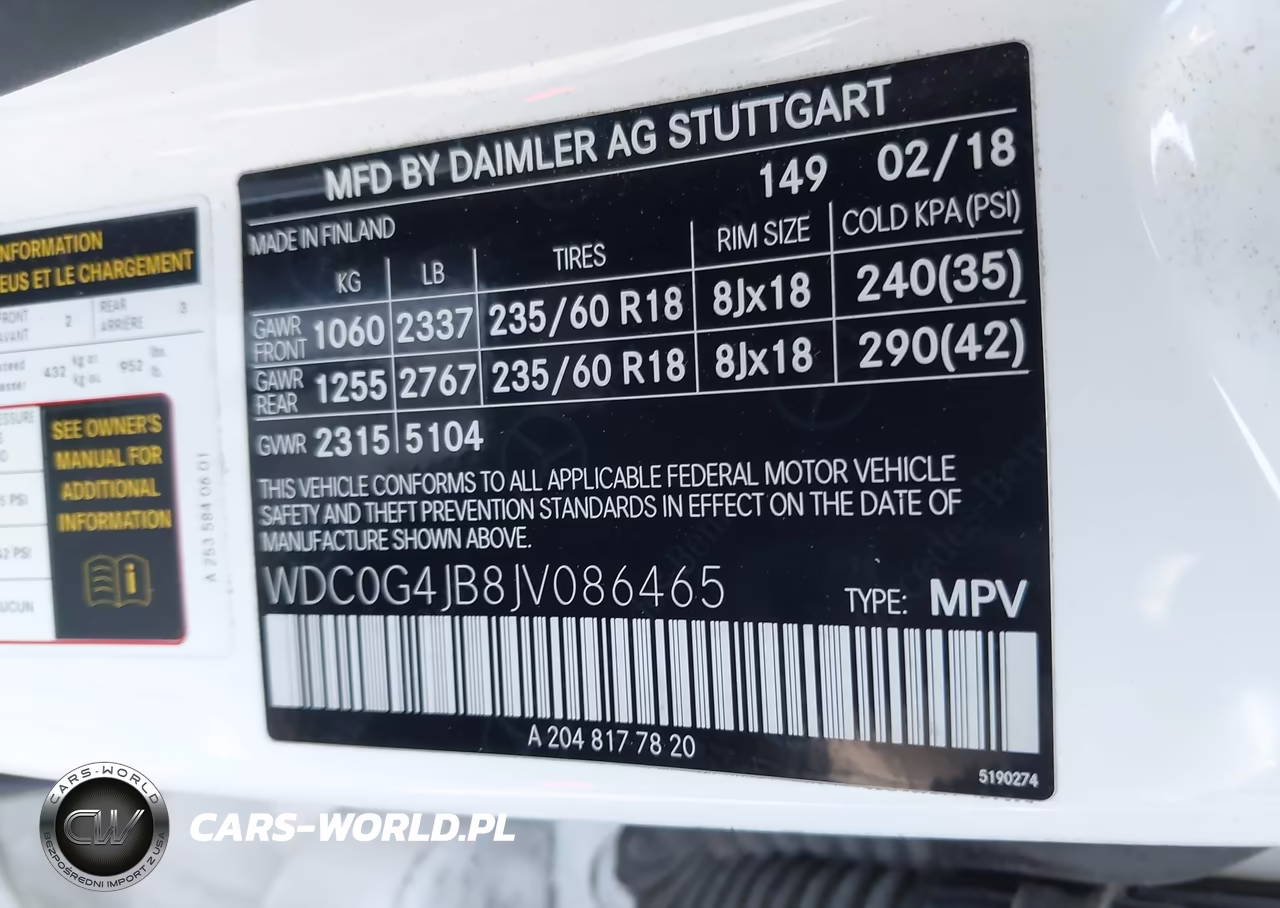2018 Mercedes-Benz Glc 300 VIN:WDC0G4JB8JV086465 - 9
