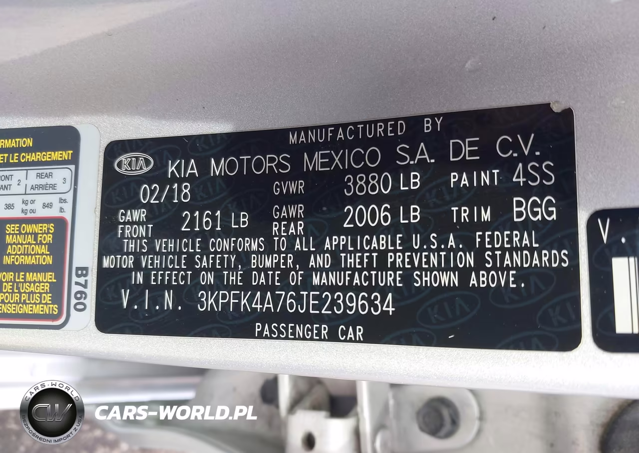 2018 Kia Forte Lx VIN:3KPFK4A76JE239634 - 9