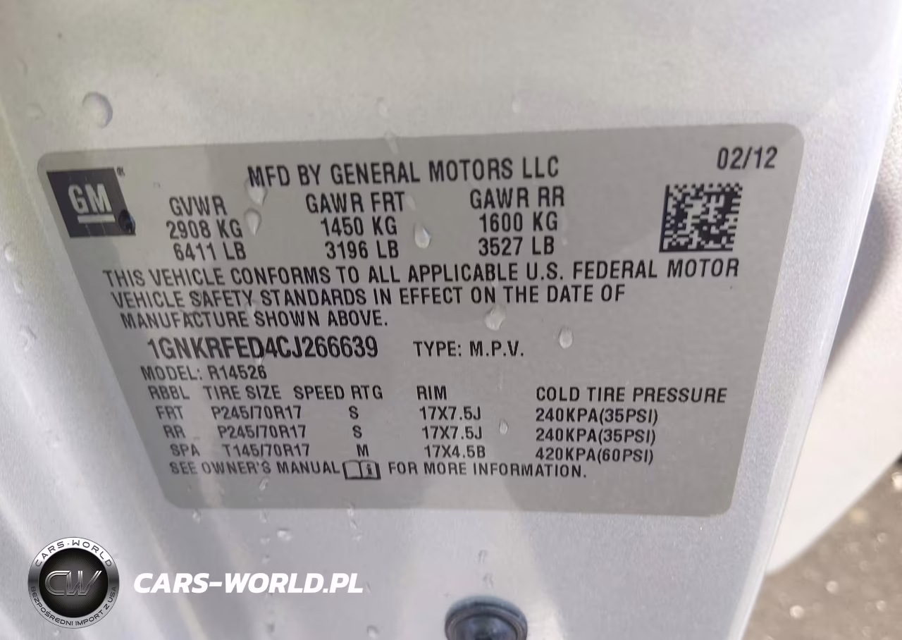 2012 Chevrolet Traverse Ls VIN:1GNKRFED4CJ266639 - 9