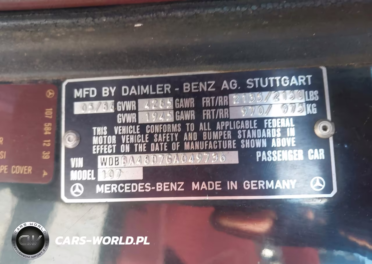 1986 Mercedes-Benz 560 Sl VIN:WDBBA48D7GA049736 - 9