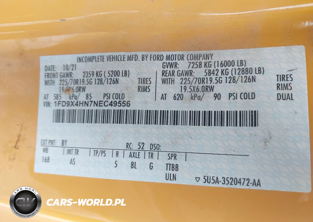 2022 Ford Super Duty F-450 Drw Xl VIN:1FD9X4HN7NEC49556 - 8