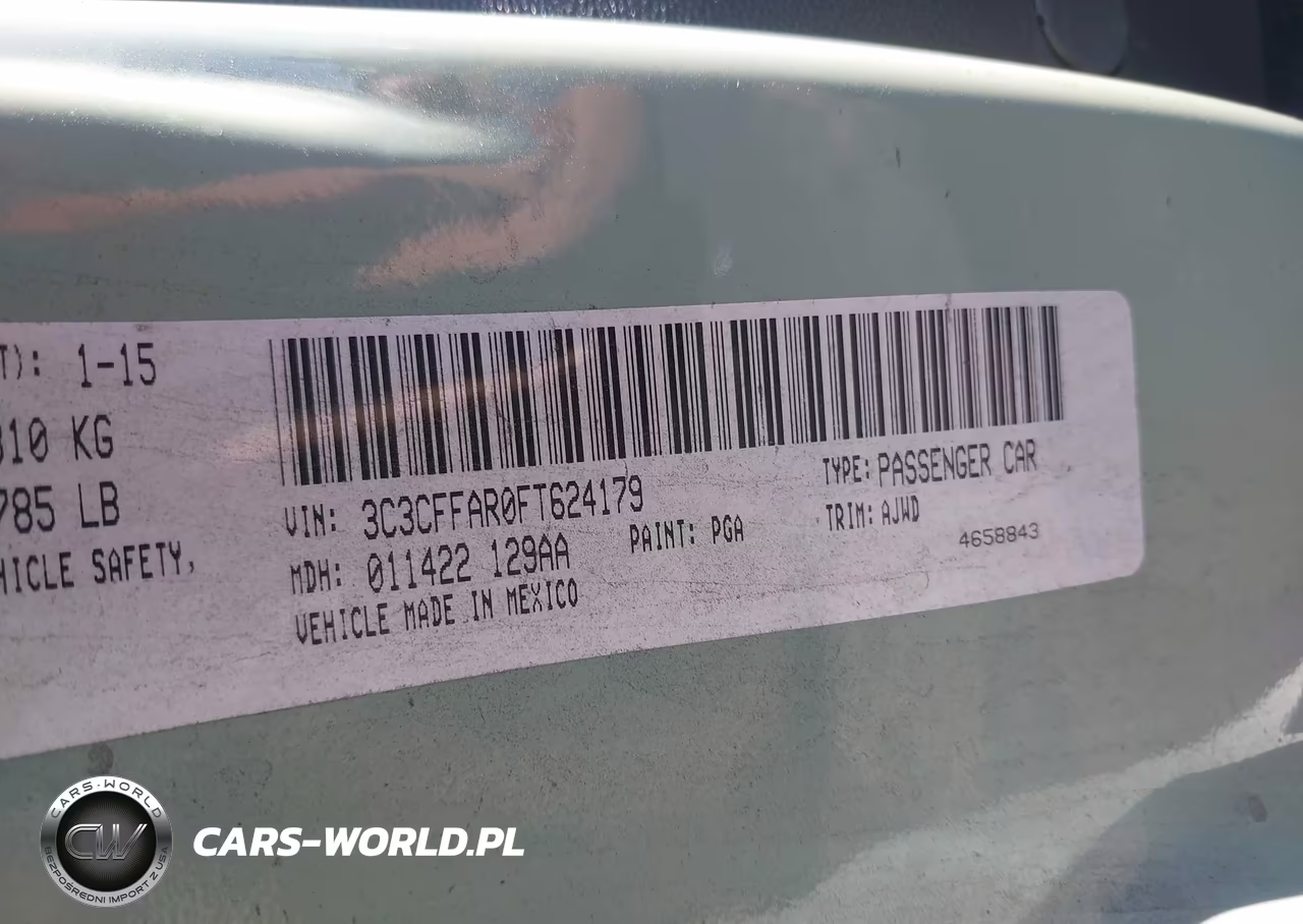 2015 Fiat 500 Pop VIN:3C3CFFAR0FT624179 - 9