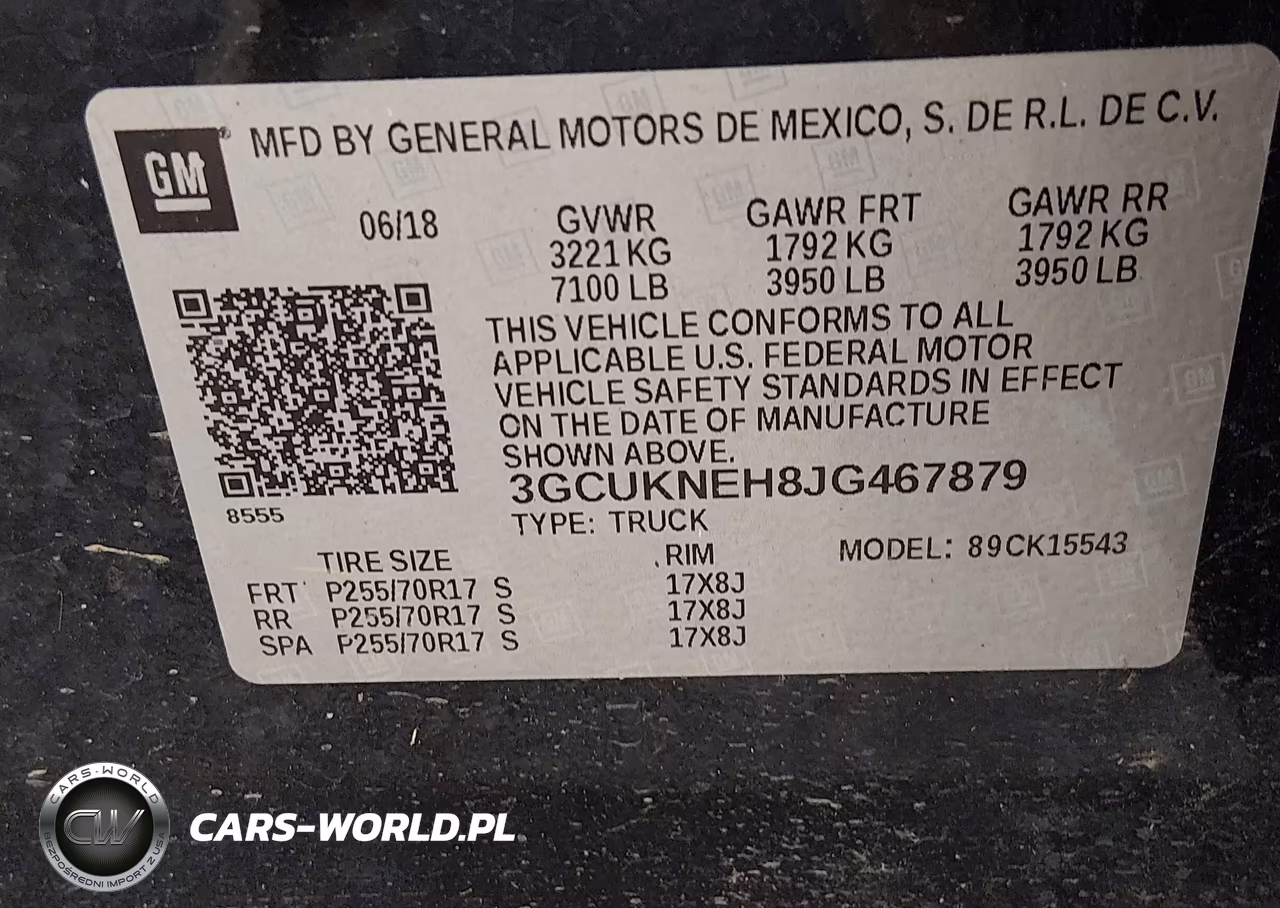 2018 Chevrolet Silverado 1500 Wt VIN:3GCUKNEH8JG467879 - 9