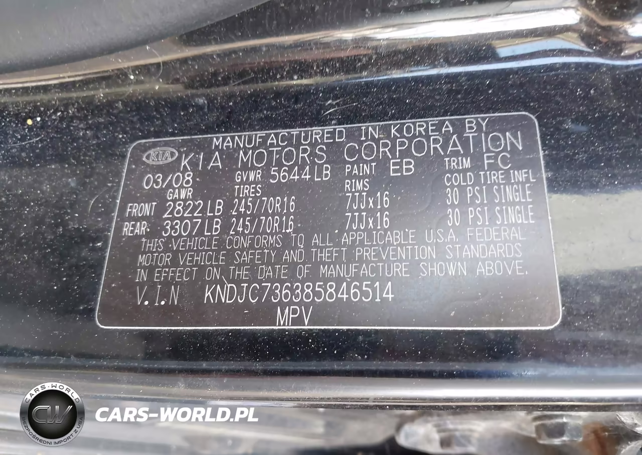 2008 Kia Sorento Ex VIN:KNDJC736385846514 - 9