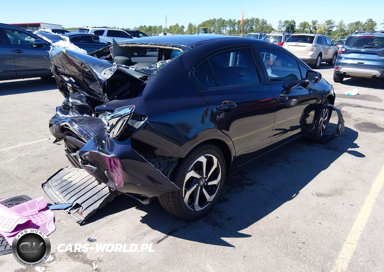 2014 Honda Civic Lx VIN:2HGFB2F56EH533204 - 4