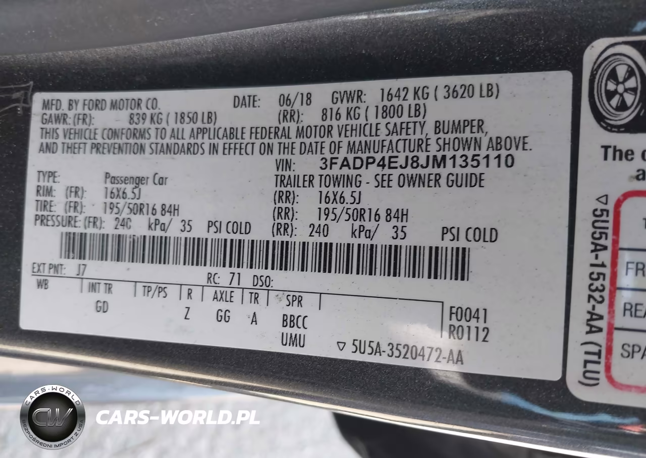 2018 Ford Fiesta Se VIN:3FADP4EJ8JM135110 - 9