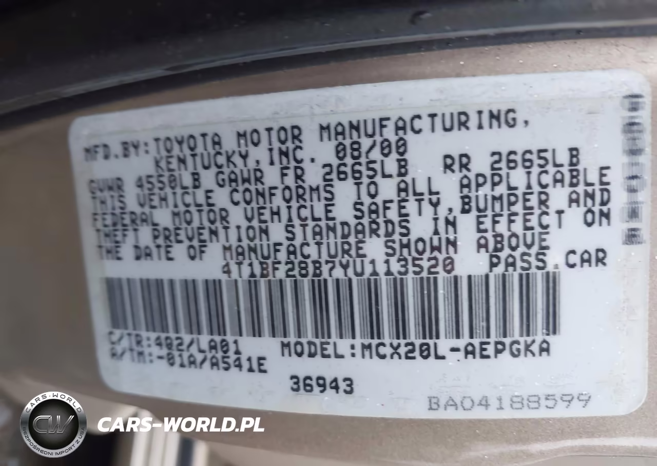 2000 Toyota Avalon Xls VIN:4T1BF28B7YU113520 - 9