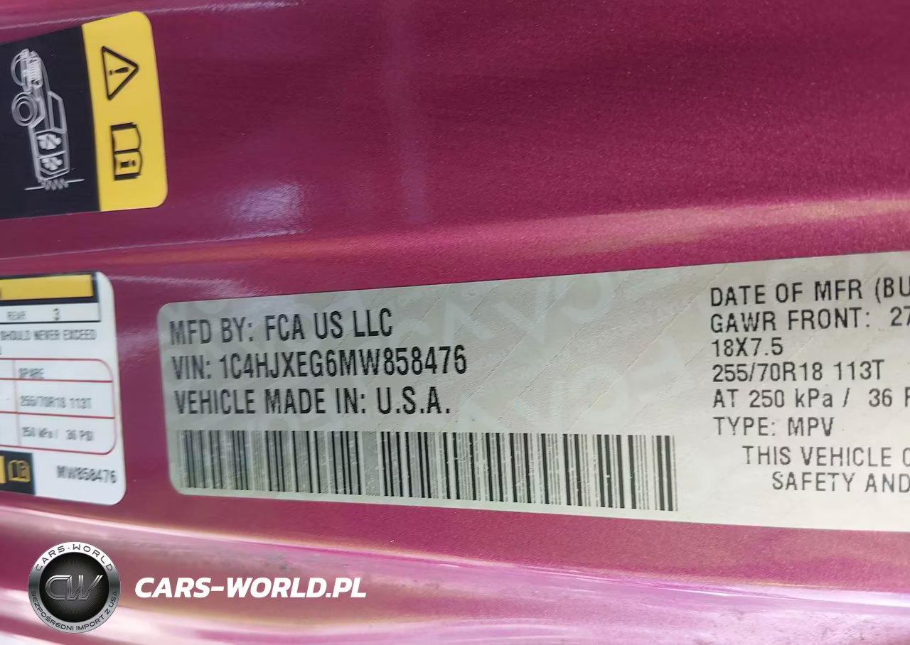 2021 Jeep Wrangler Unlimited Sahara VIN:1C4HJXEG6MW858476 - 9