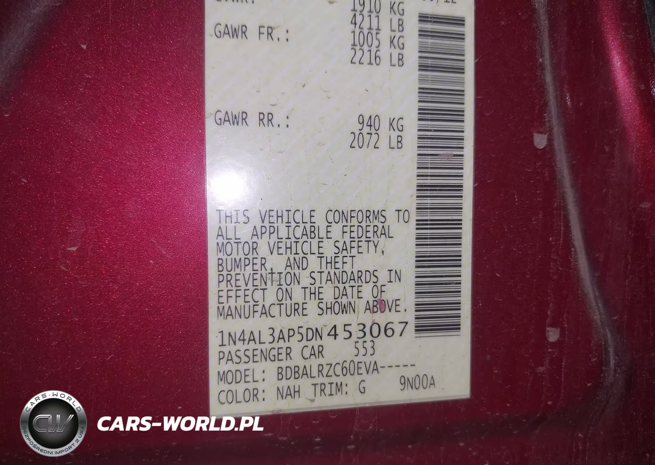 2013 Nissan Altima 2.5 S VIN:1N4AL3AP5DN453067 - 9