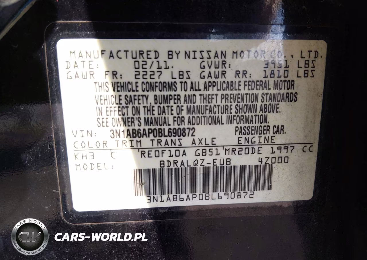 2011 Nissan Sentra 2.0 VIN:3N1AB6AP0BL690872 - 9