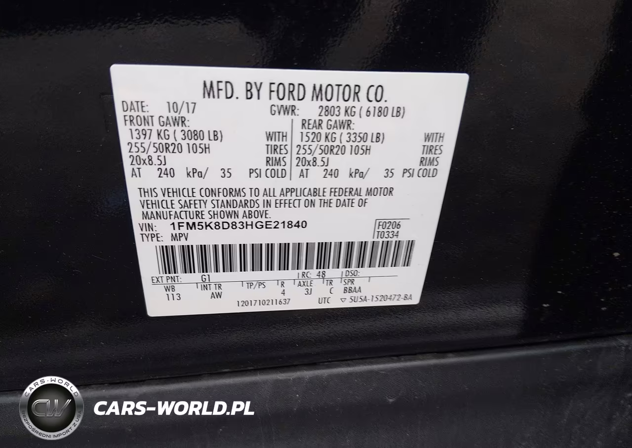 2017 Ford Explorer VIN:1FM5K8D83HGE21840 - 9