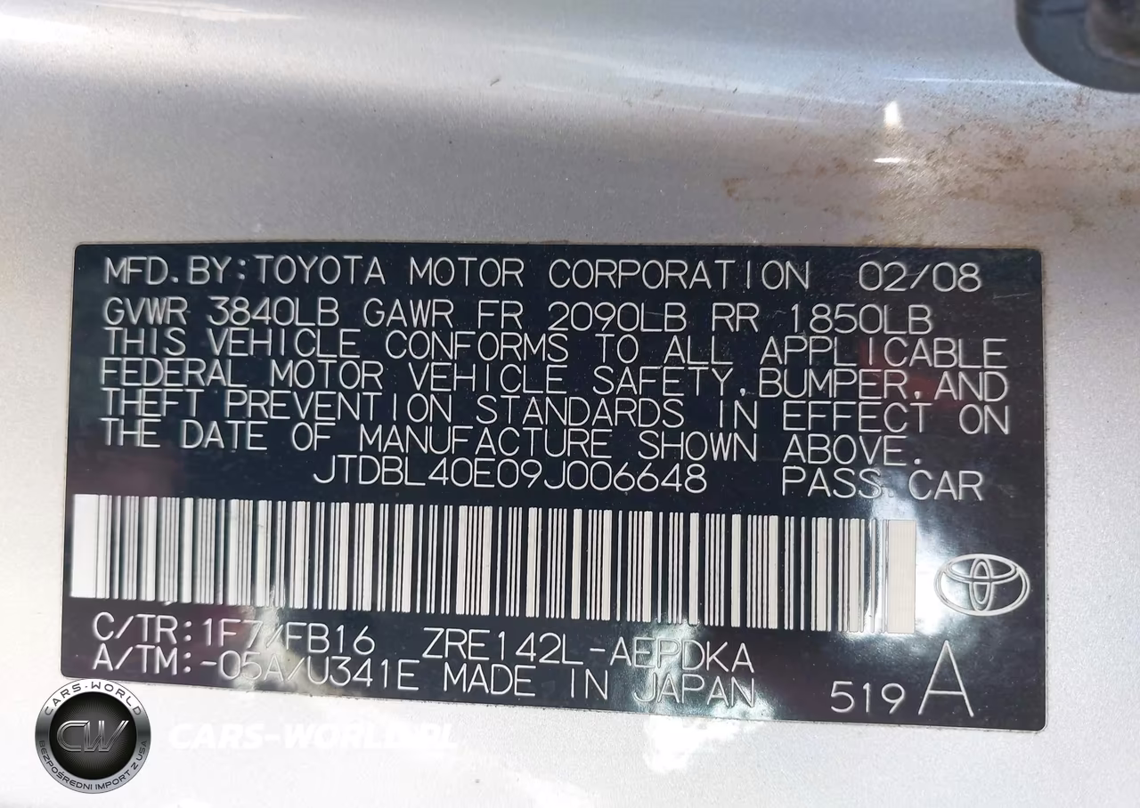 2009 Toyota Corolla Le VIN:JTDBL40E09J006648 - 9