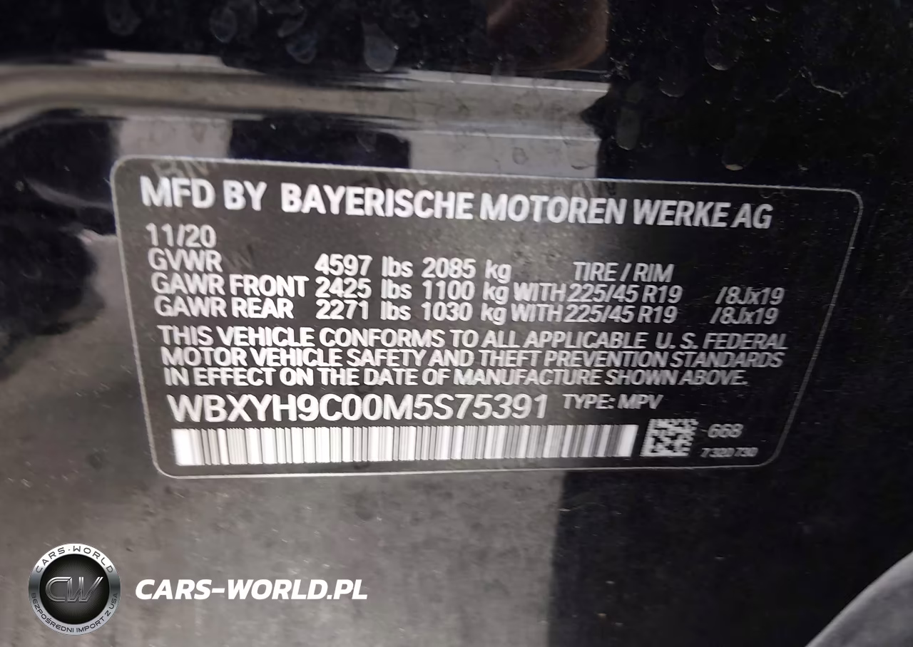 2021 BMW X2 Sdrive28I VIN:WBXYH9C00M5S75391 - 9