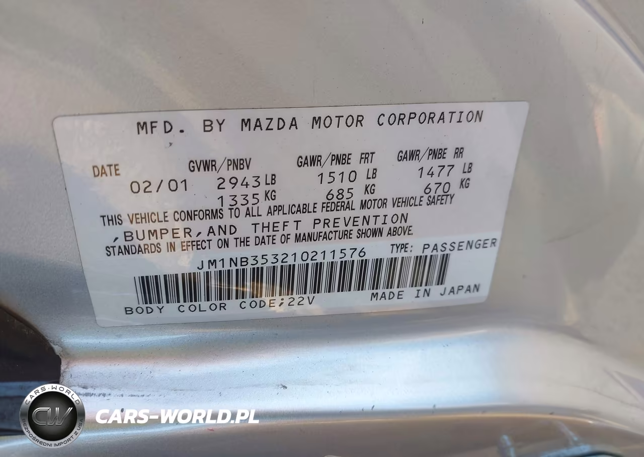 2001 Mazda Mx-5 Miata Ls-Special Edition VIN:JM1NB353210211576 - 9