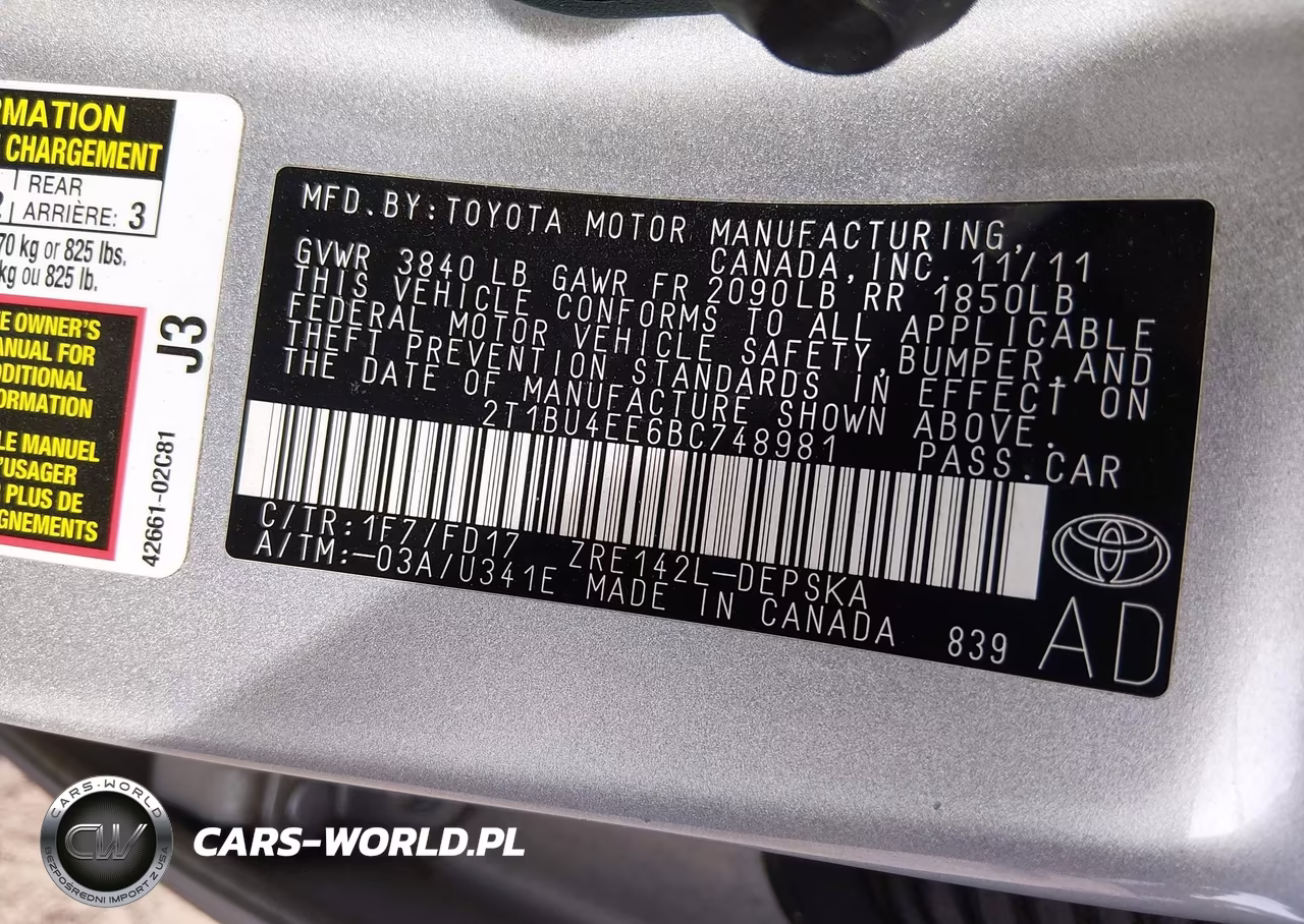 2011 Toyota Corolla S VIN:2T1BU4EE6BC748981 - 9
