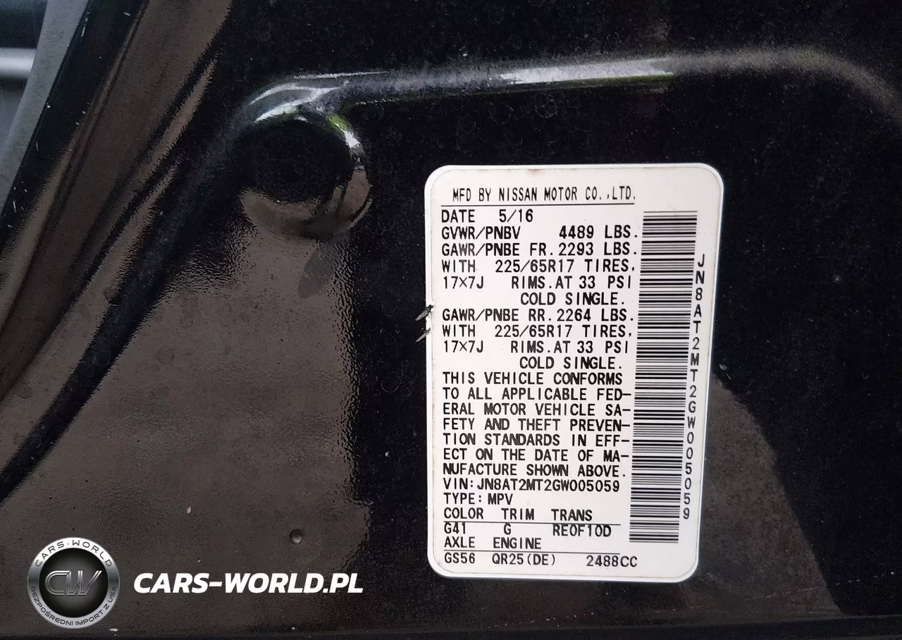 2016 Nissan Rogue Sv VIN:JN8AT2MT2GW005059 - 9