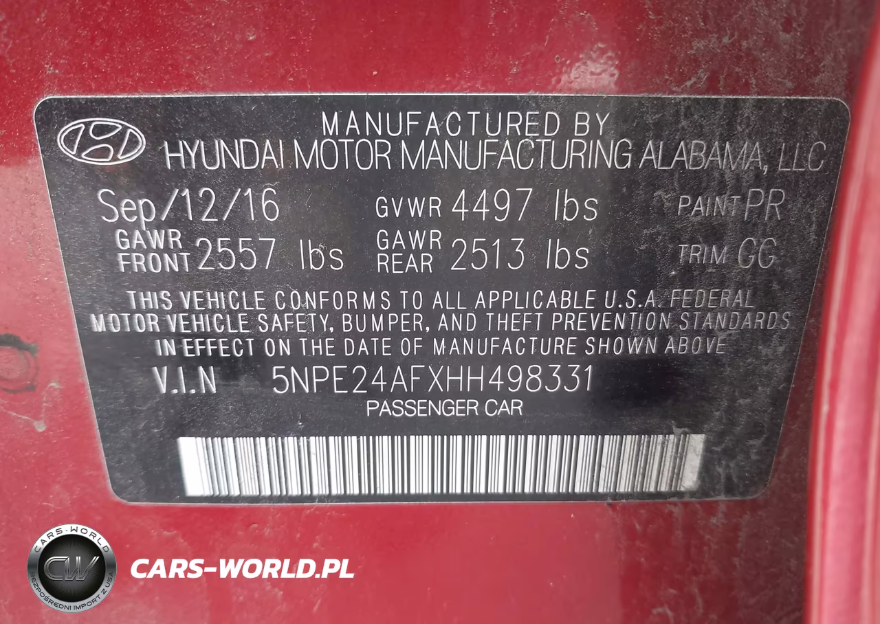 2017 Hyundai Sonata VIN:5NPE24AFXHH498331 - 9