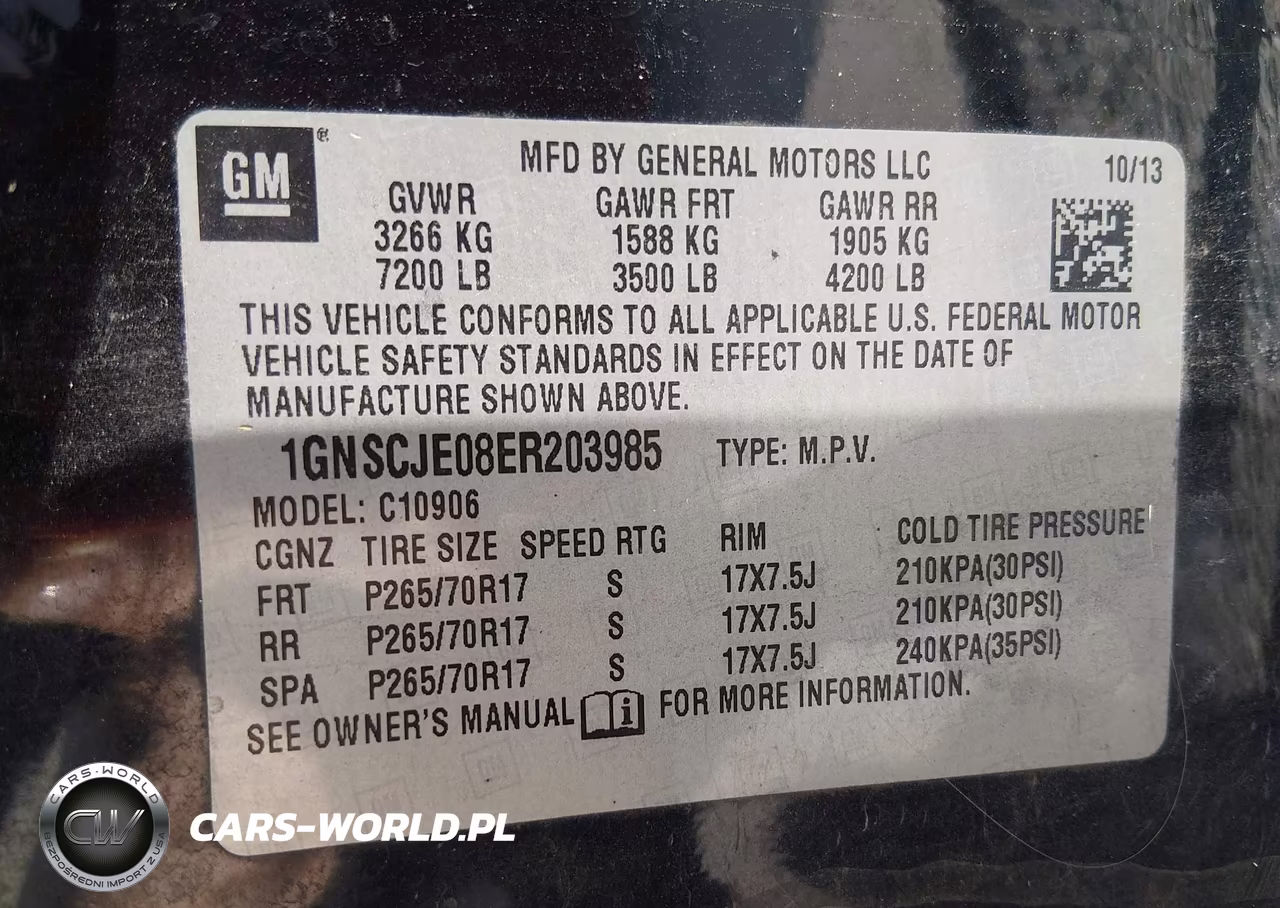 2014 Chevrolet Suburban Lt VIN:1GNSCJE08ER203985 - 9